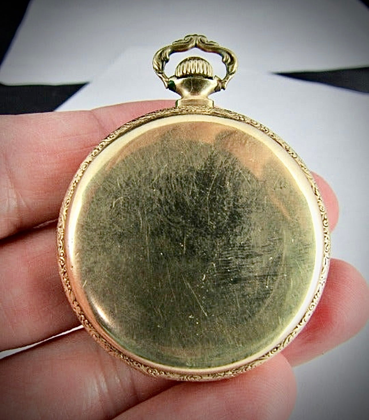 #983 14k GOLD filled 17J POCKET WATCH Illinois 12s "THE AUTOCRAT" Wadsworth WORKS