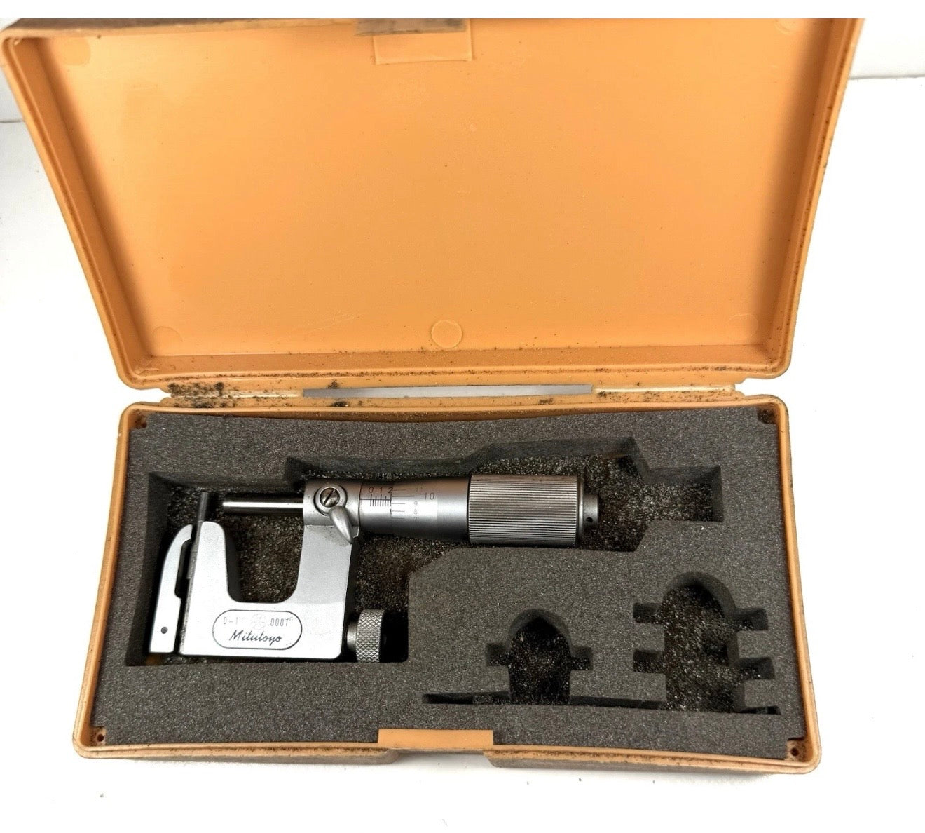 #02 Mitutoyo 117-107 Uni-Mike Micrometer 0-1” .0001” Interchangeable Anvil