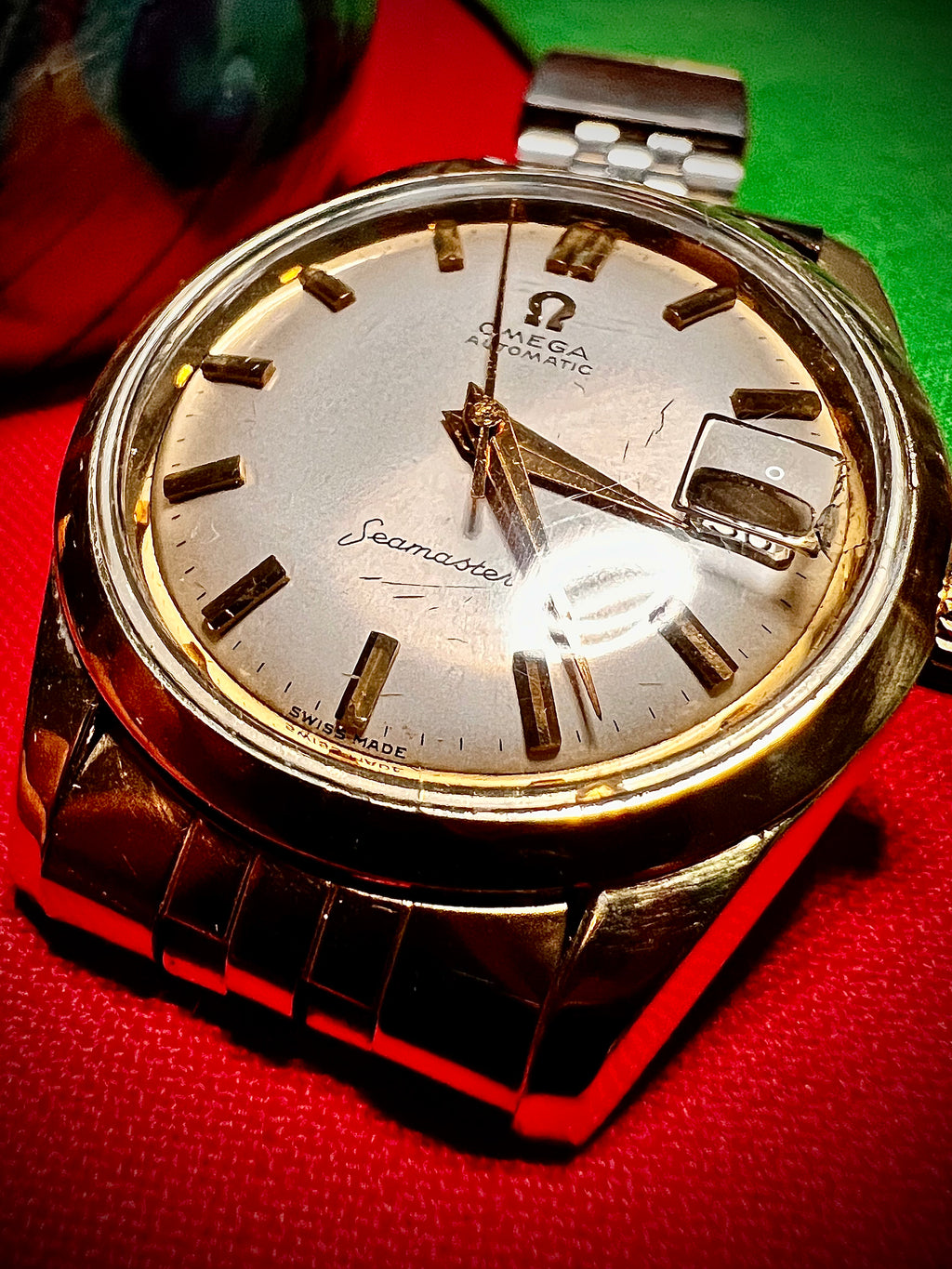 #1057 Omega Seamaster, Pre-owned, 1959, 20 Jewels, Reference Number 14744 2 sc