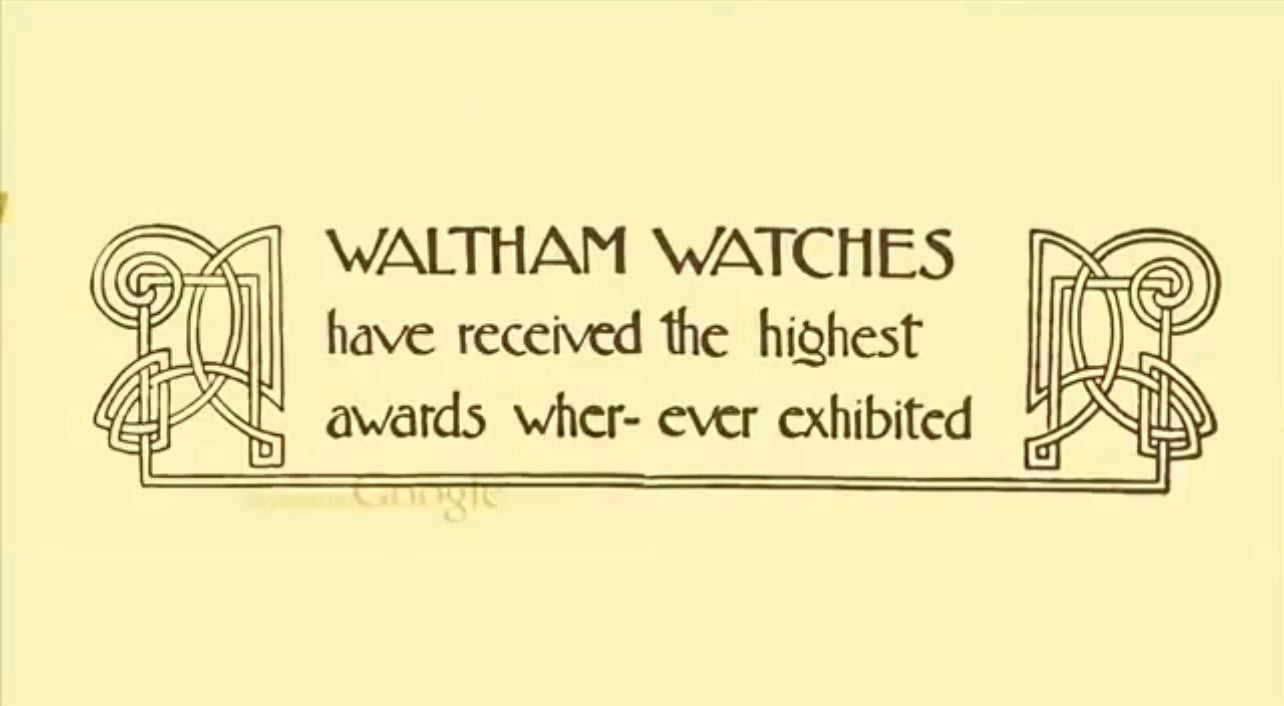 Waltham watch Company History