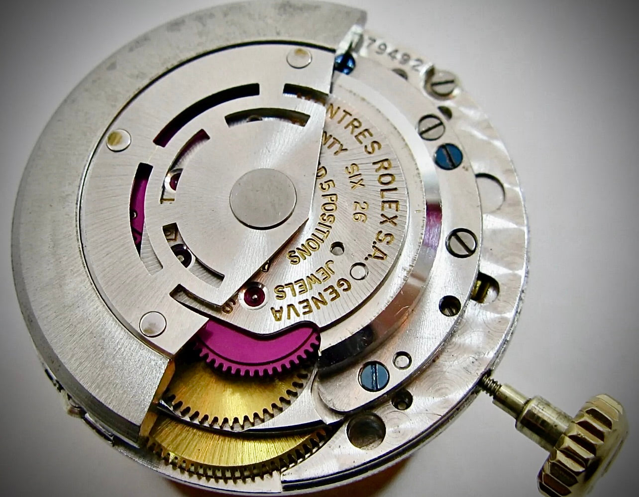 Rolex Watch Movement 1570 automatic date complete movement 26 jewels