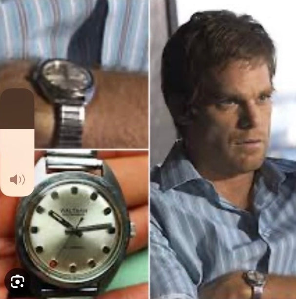 Dexter TV Show Watch#1378 VINTAGE Waltham watch Automatic SELFWINDING DAY DATE Incabloc 25 jewls swiss made