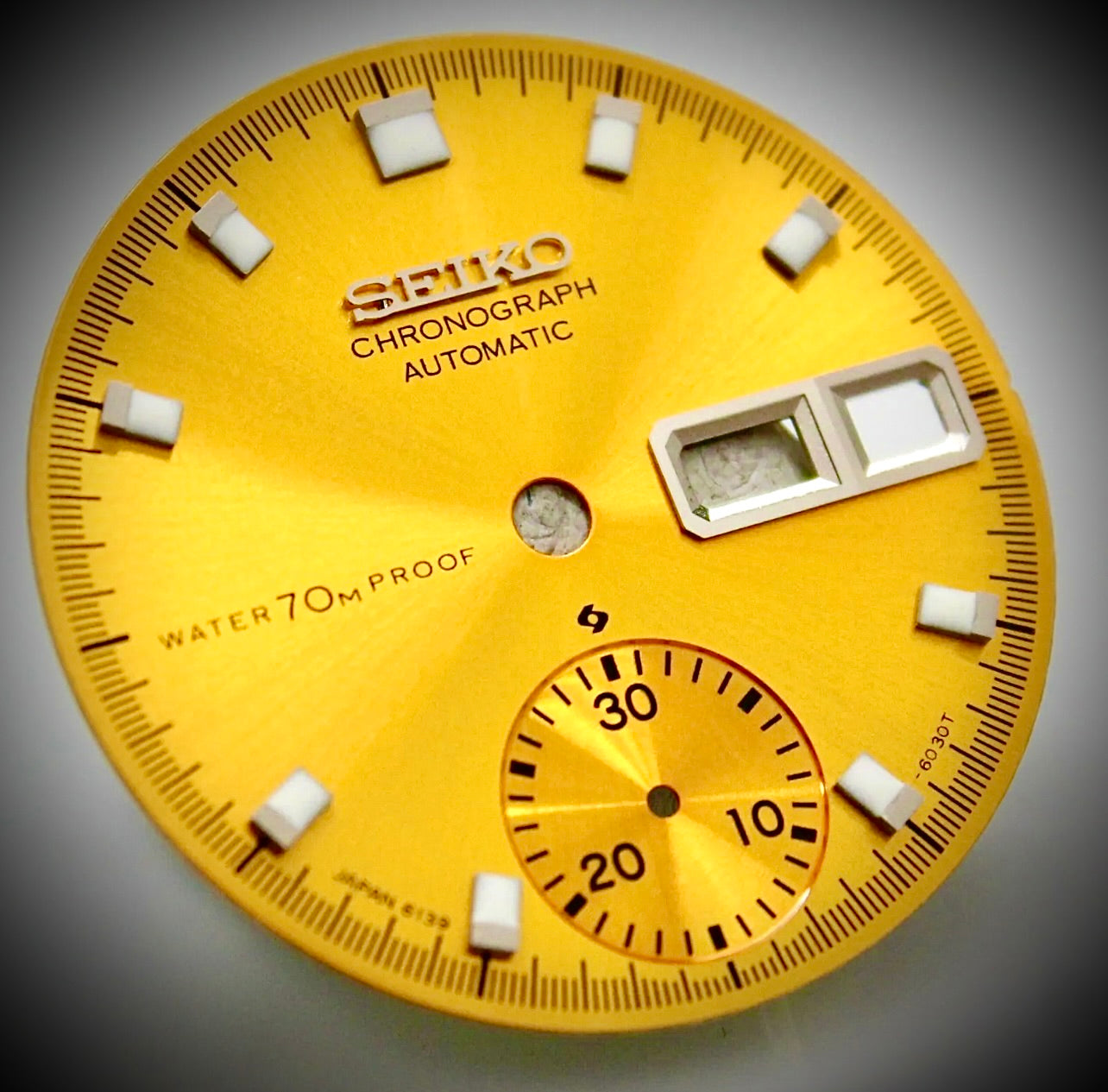 #1116 Yellow Proof Dial Vintage SEIKO Chronograph 6139-6000 6139-6001 6139-6002 Pogue