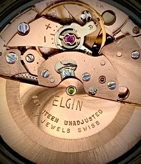 #1222 Vintage Elgin Swiss Watch Day/Date 17j Auto Cal. AS 1916 all Original & Working