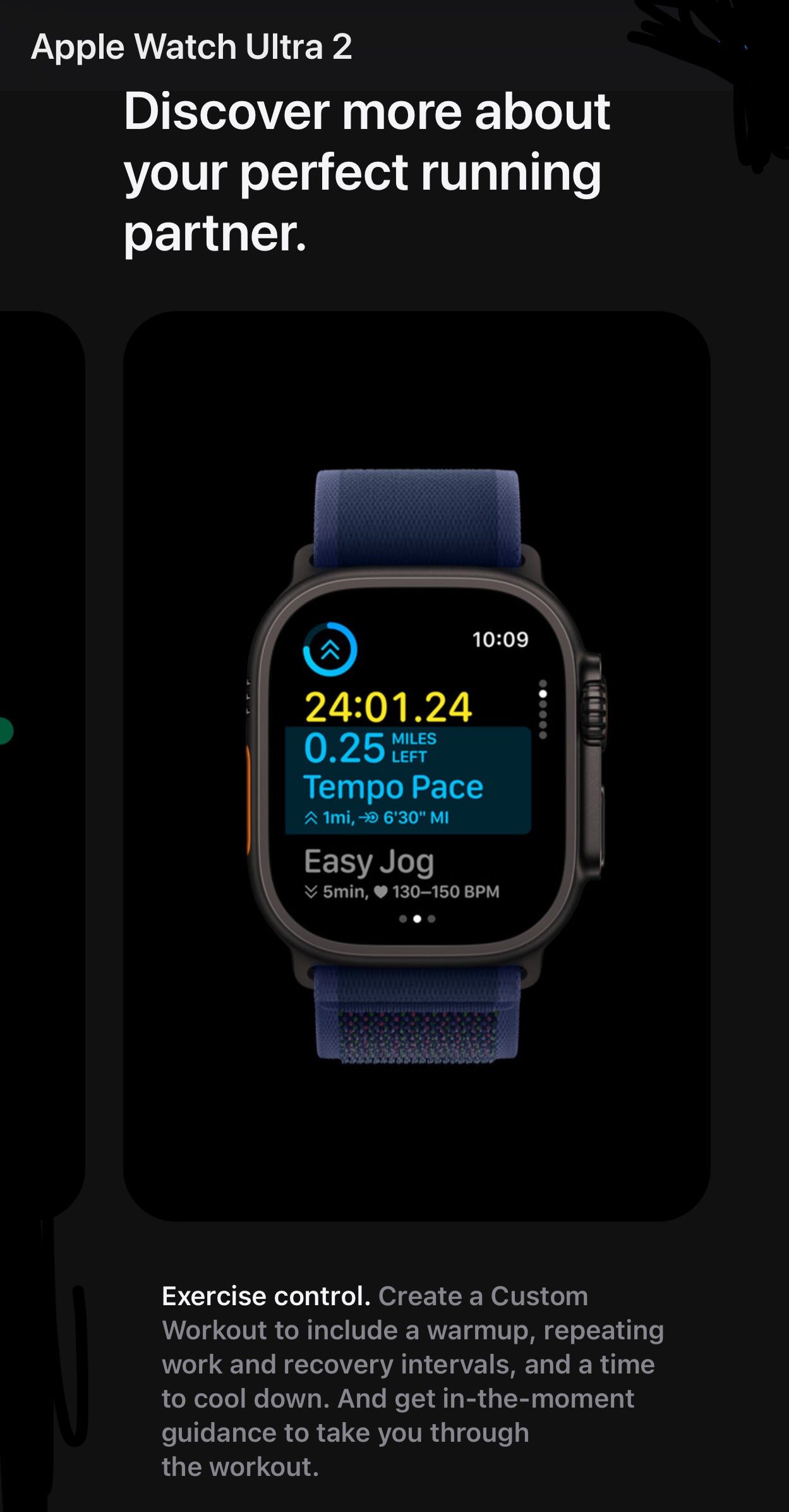 #001 Apple Watch Ultra [GPS + Cellular 49mm] Titanium Case with Midnight Ocean Band, One Size
1K+ bought in past month