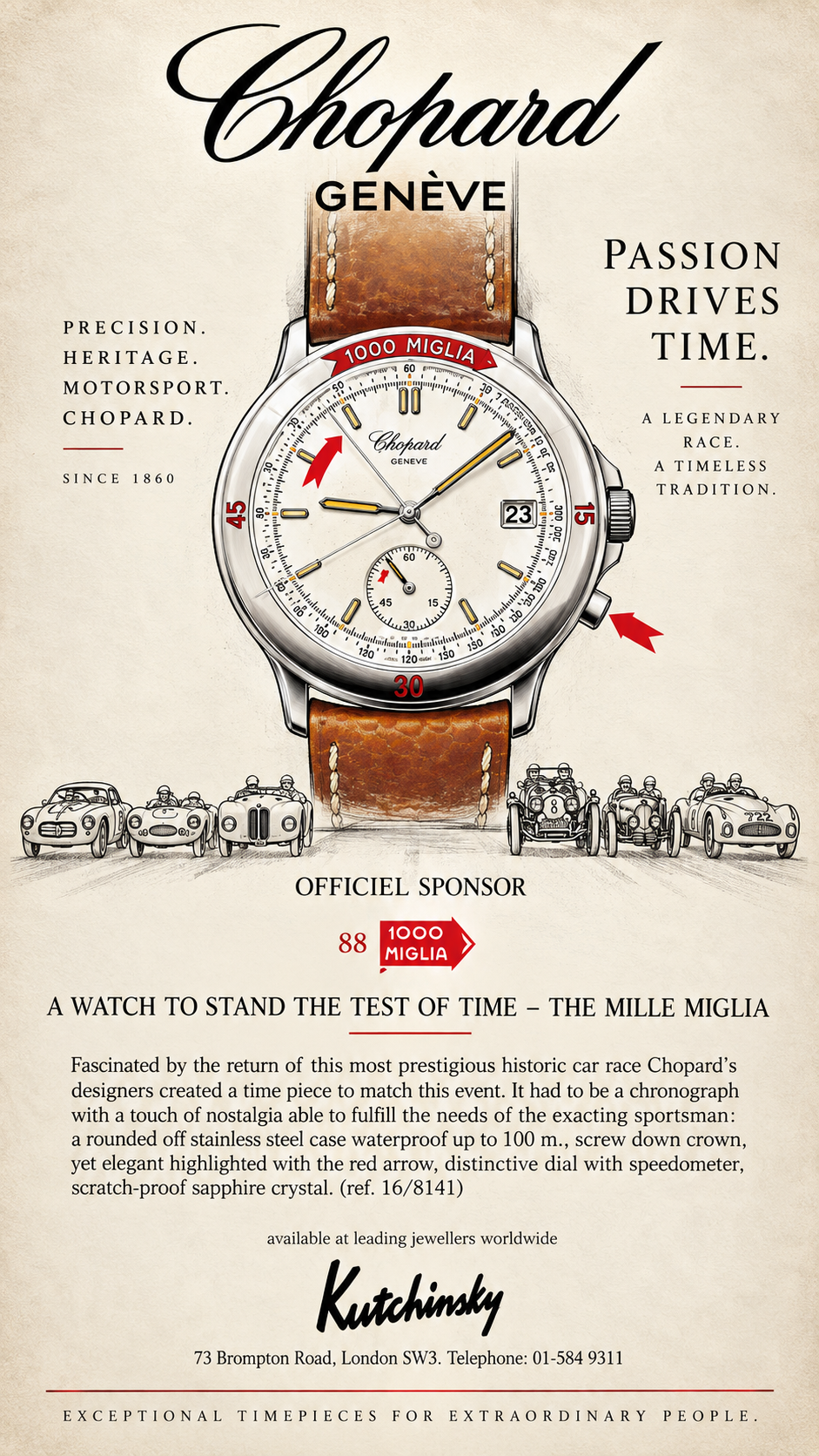 Chopard Mille Miglia Automatic Chronograph Chronometer Ref. 8920 Full Set Box Papers COSC Swiss Made Inv R#735