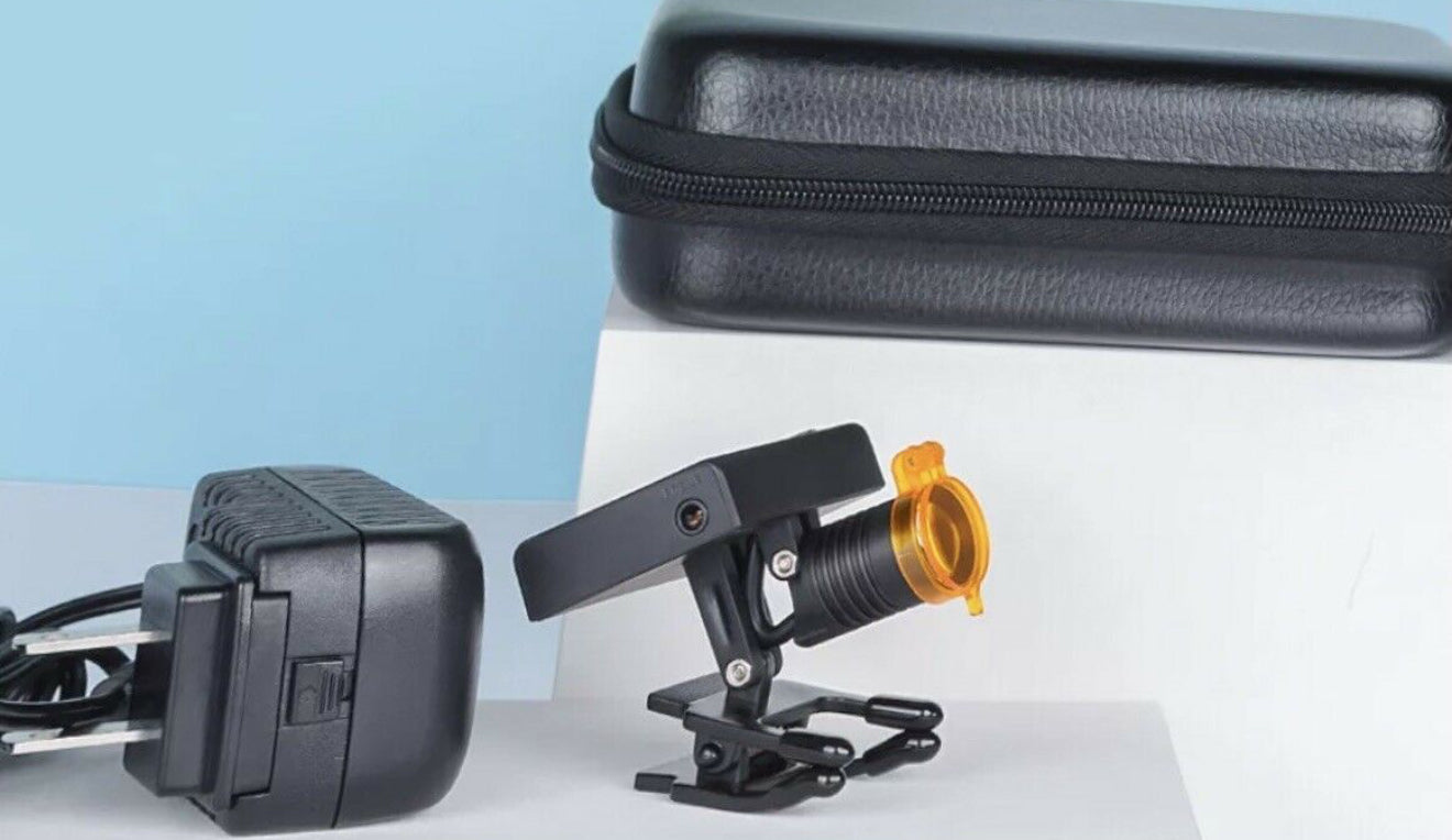 Dental Loupes Wireless Headlamp Optical Filter for Filling Curling Light