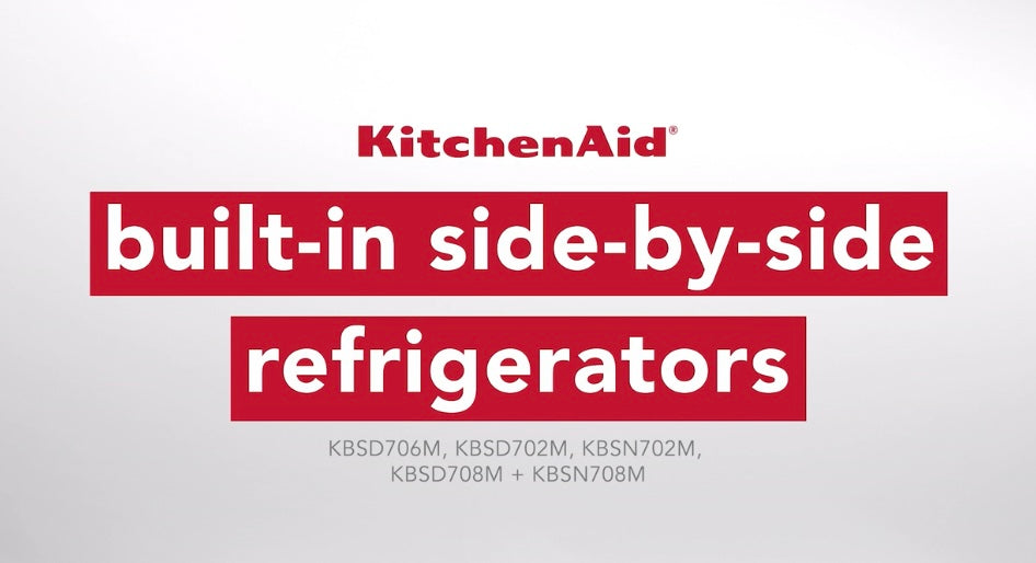 Kitchen Aid 25.1 Cu. Ft. 42" Built-In Side-By-Side Refrigerator With Ice And Water Dispenser