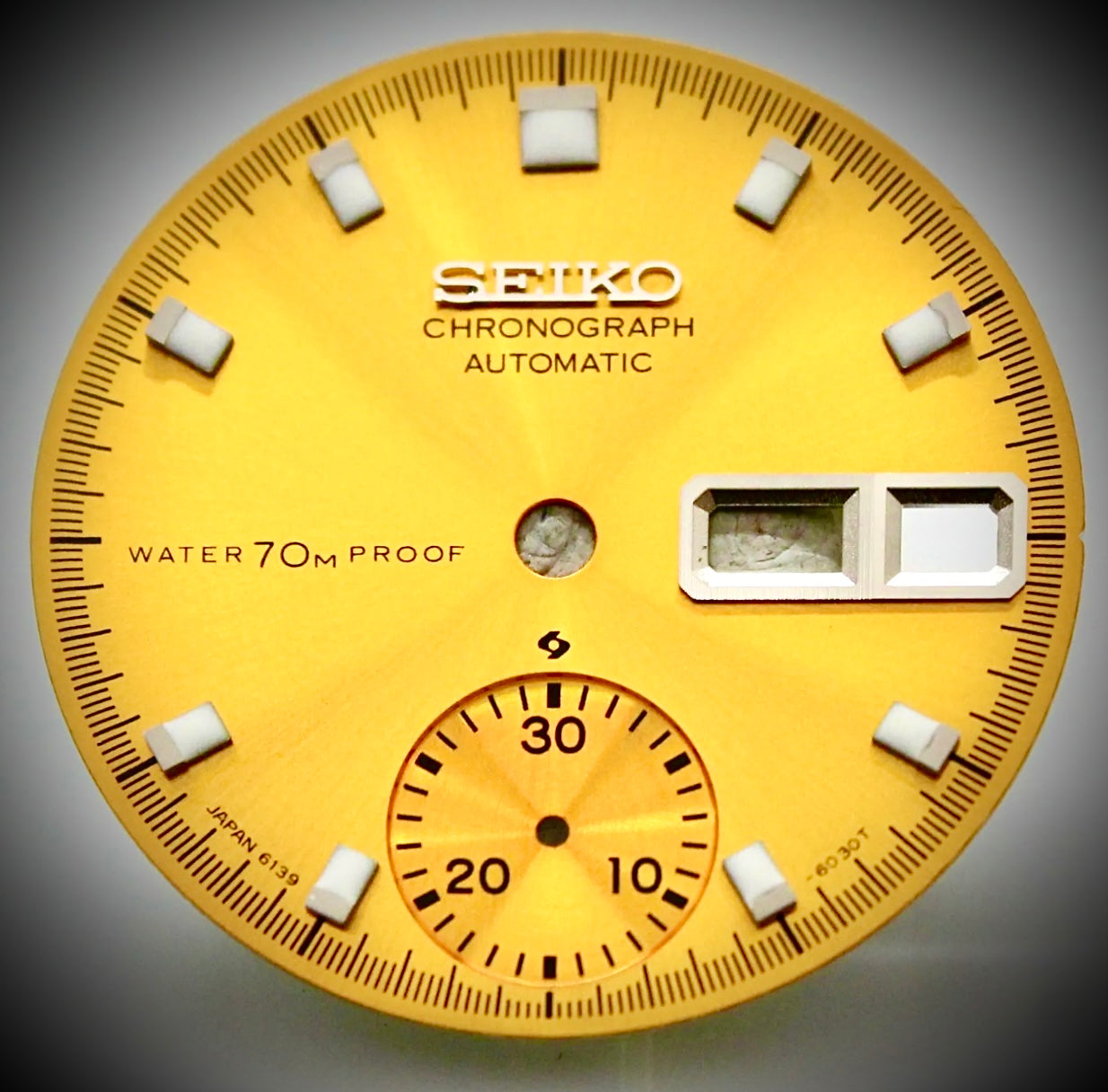 #1116 Yellow Proof Dial Vintage SEIKO Chronograph 6139-6000 6139-6001 6139-6002 Pogue