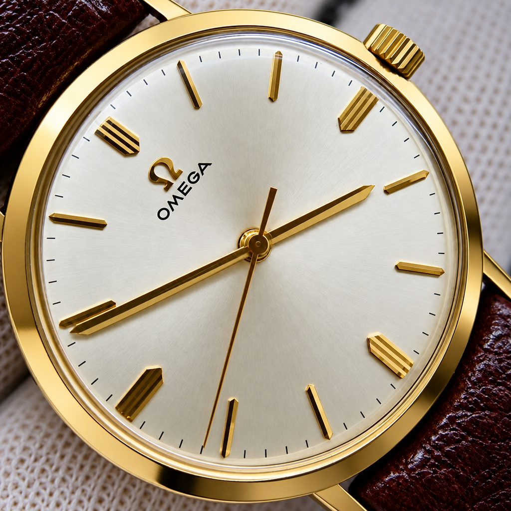 Vintage Omega 14K Solid Gold Men’s Watch – Cal. 600 – 17 Jewels – Manual Wind – Swiss – Inventory #1035