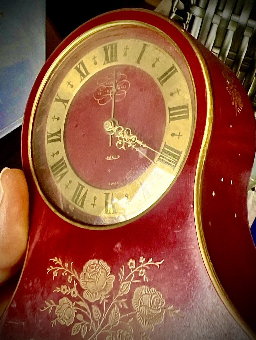 106. Fine Music Alarme Jaeger Clock Early 50's Called Petite Neuchateloise