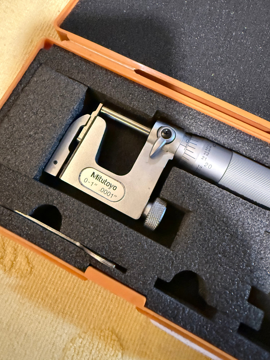 #01 Mitutoyo 117-107 Uni-Mike Micrometer 0-1” .0001” Interchangeable Anvil