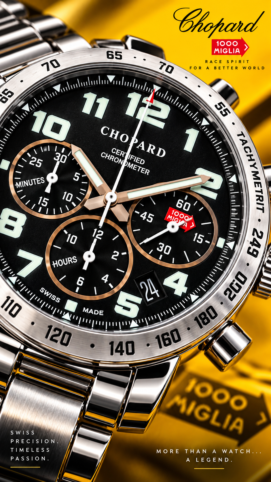 Chopard Mille Miglia Automatic Chronograph Chronometer Ref. 8920 Full Set Box Papers COSC Swiss Made Inv R#735