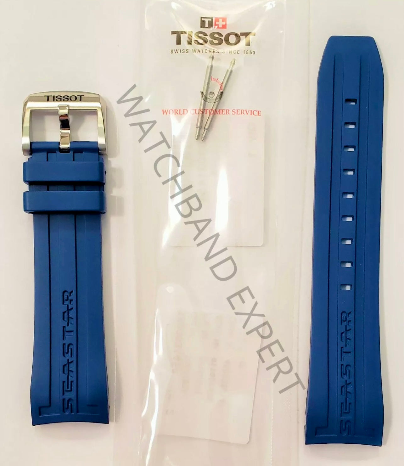 #619A TISSOT SEASTAR T066427A AUTOMATIC CHRONOGRAPH DIVER BLUE MEN'S WATCH 48MM New