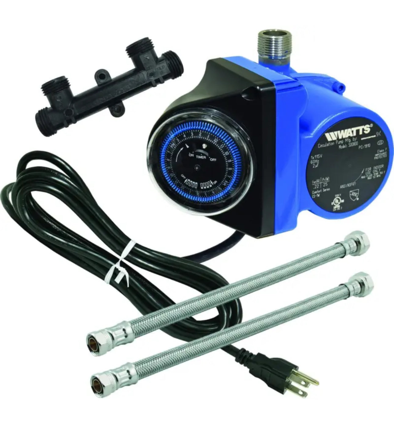 WATTS 500800 Hot Water Recirculating System With Built-InTimer