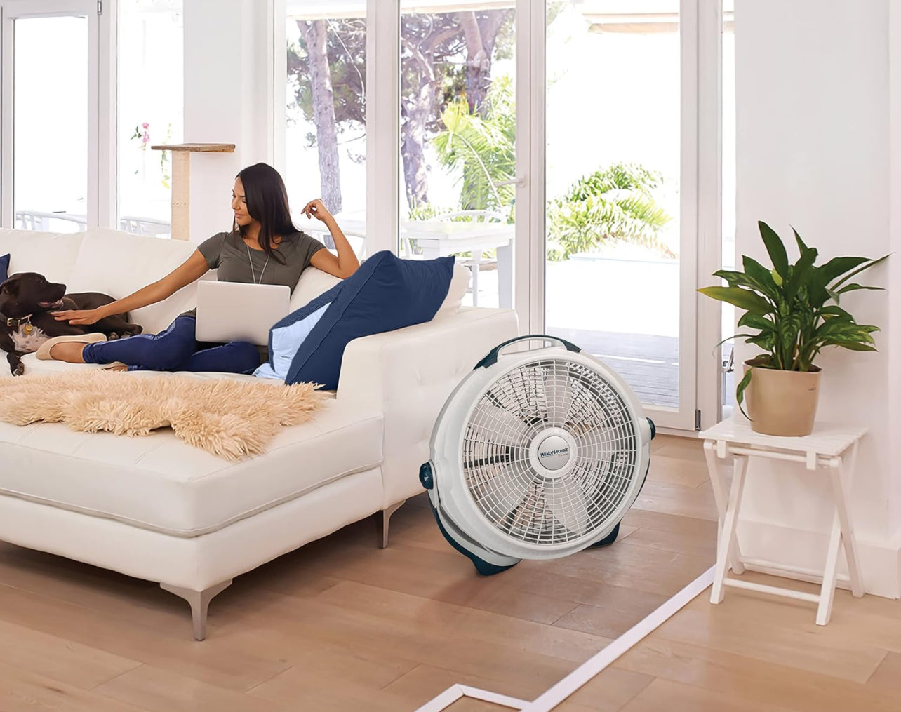 Lasko Wind Machine Air Circulator Floor Fan, 3 Speeds, Pivoting Head for Large Spaces, 20", 3300, White
#1 Best Seller in Floor Fans
5K+ bought in past month