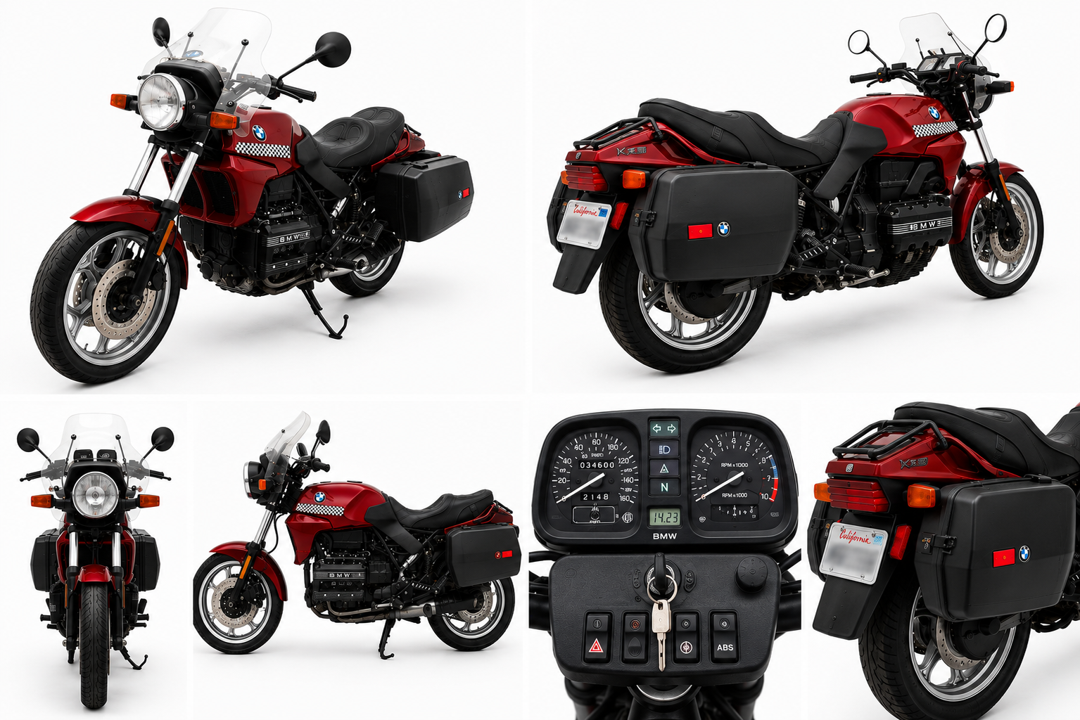 1993 BMW K75 – Classic “Flying Brick” – 34,600 Miles – Hard Luggage