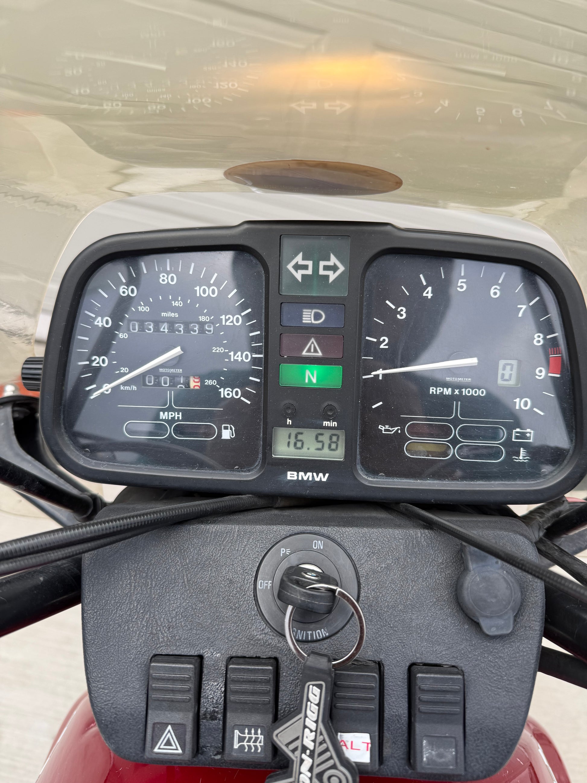 1993 BMW K75 – Classic “Flying Brick” – 34,600 Miles – Hard Luggage