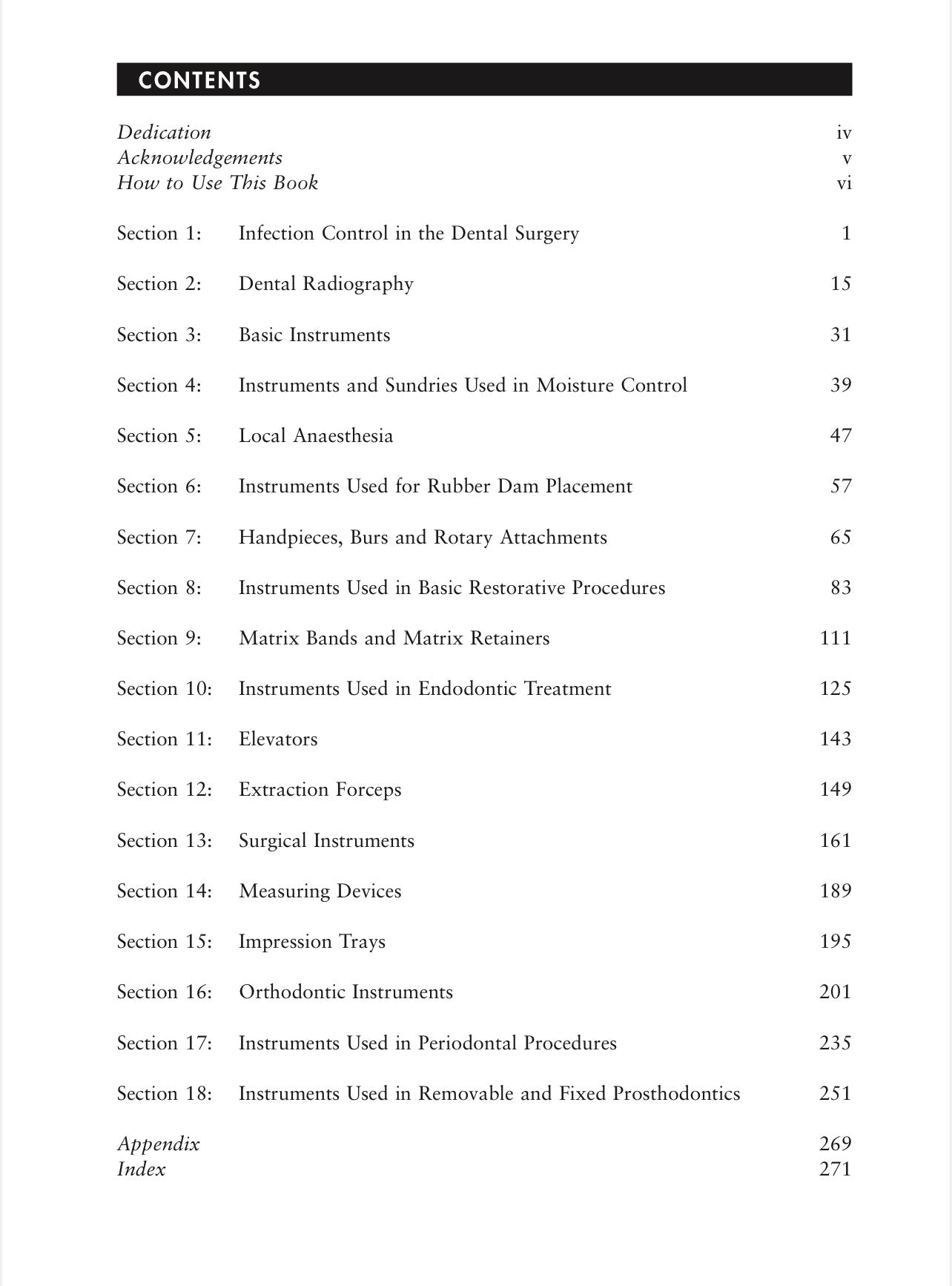 BASIC GUIDE TO DENTAL INSTRUMENTS 18 SECTIONS educational Program Series Section 1-18