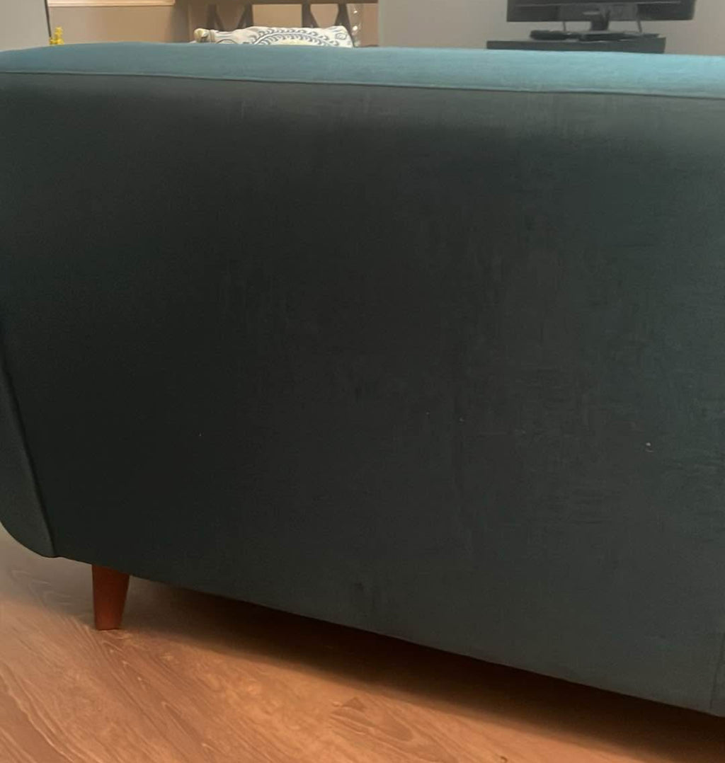 Turquoise beautiful sofa local pick up in Zip code 95363