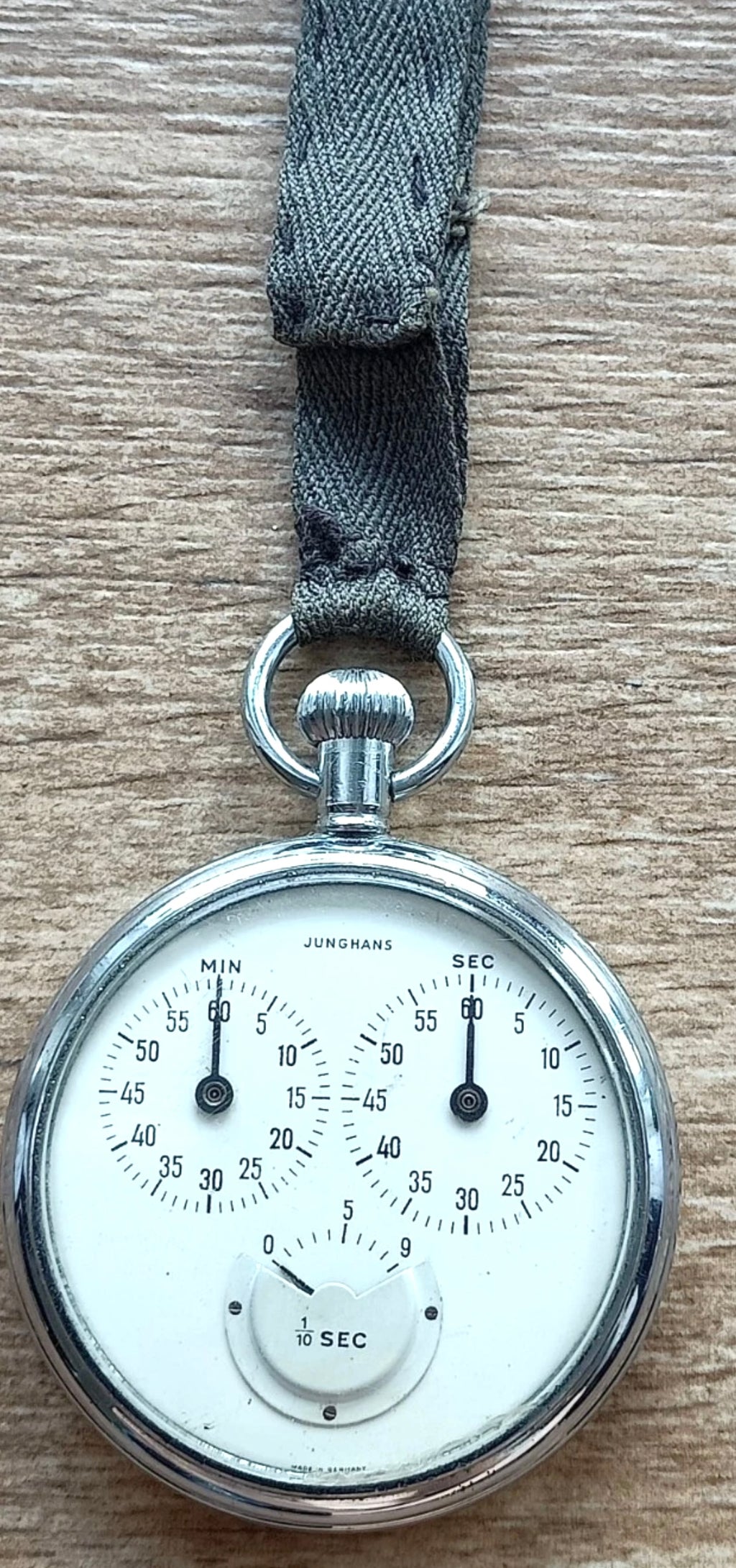 #1426 Old vintage GERMAN Vintage Junghans stopwatch, mechanical, 3-disc, 1/10 second