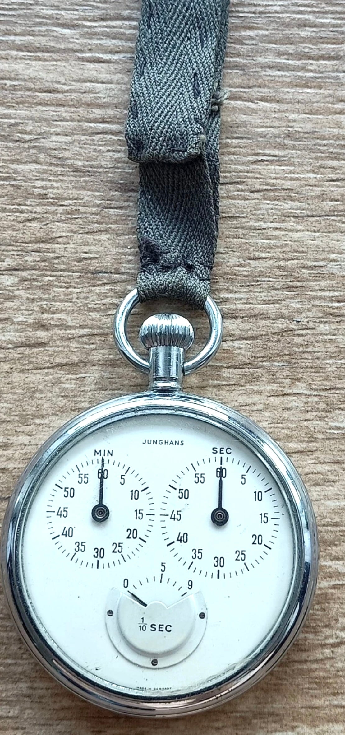 #1426 Old vintage GERMAN Vintage Junghans stopwatch, mechanical, 3-disc, 1/10 second