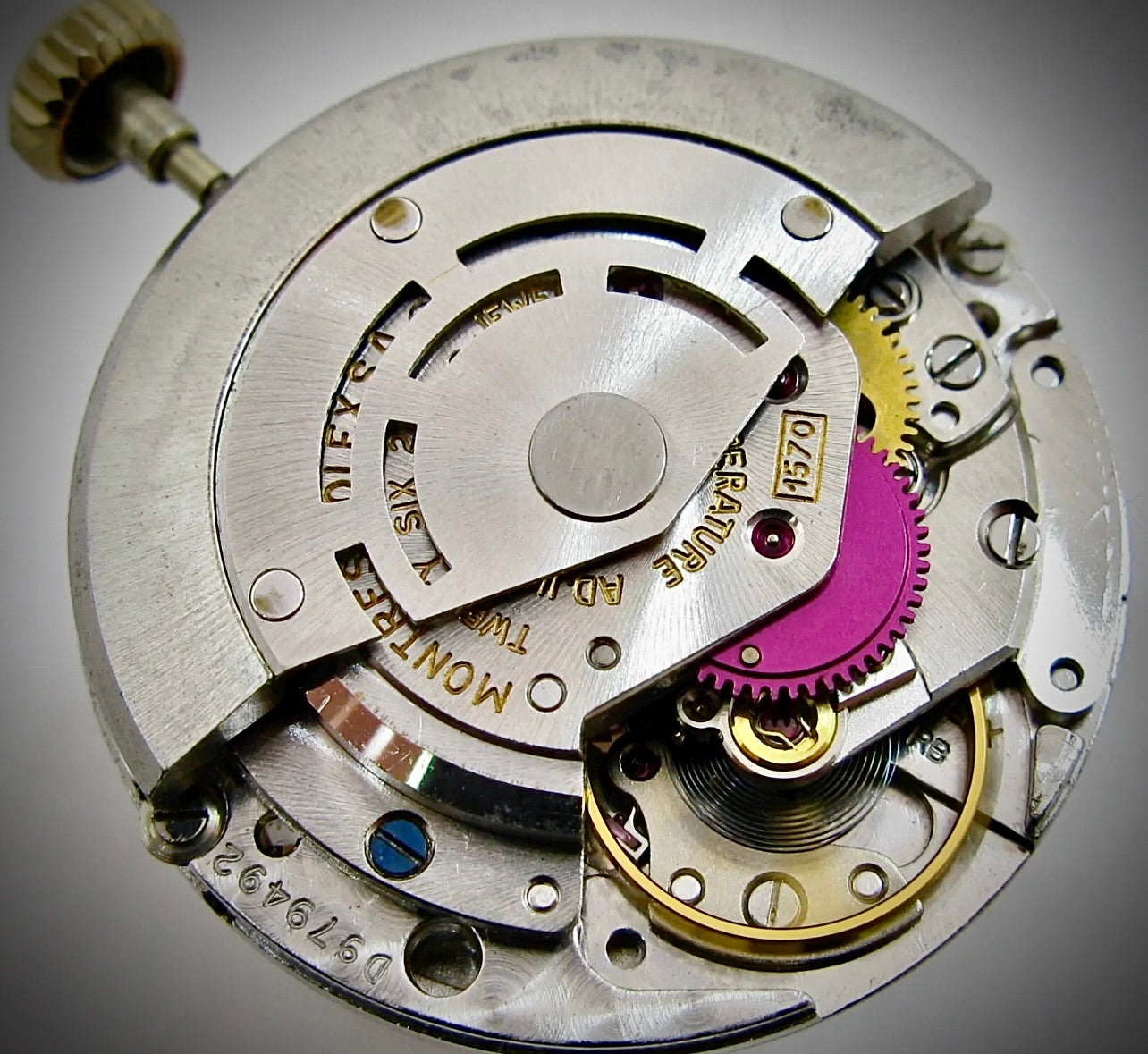 Rolex Watch Movement 1570 automatic date complete movement 26 jewels