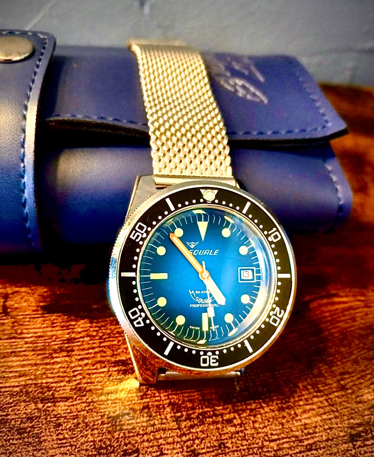 #539 Squale 50 atmos Automatic divers watch Squale Drass X Galeazzi Limited Edition 500 Pieces Swiss ETA Automatic beautiful wrist watch