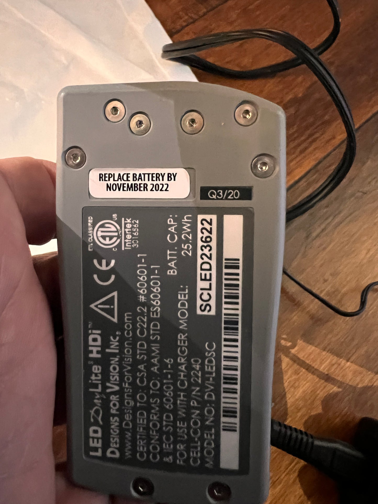 New TWO (2) Design for vision LED DayLite' HDi™ Dental surgical battery module 3 years warranty Reserved for Julian in Columbia sold