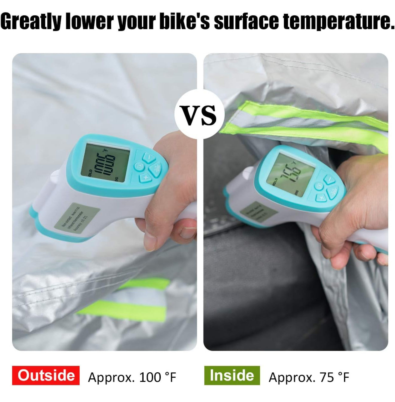 Favoto Motorcycle Cover Waterproof Outdoor - Cool Silver Color UV Protection with Reflective Strip Windproof Buckle Lock-Hole Storage Bag Fit 104 inch Vehicle Motorbikes
#1 Best Seller in Powersports Vehicle Covers
50+ bought in past month