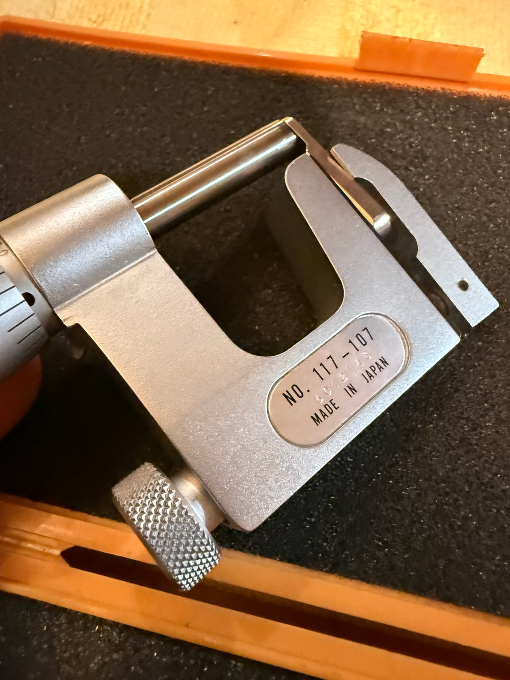 #01 Mitutoyo 117-107 Uni-Mike Micrometer 0-1” .0001” Interchangeable Anvil