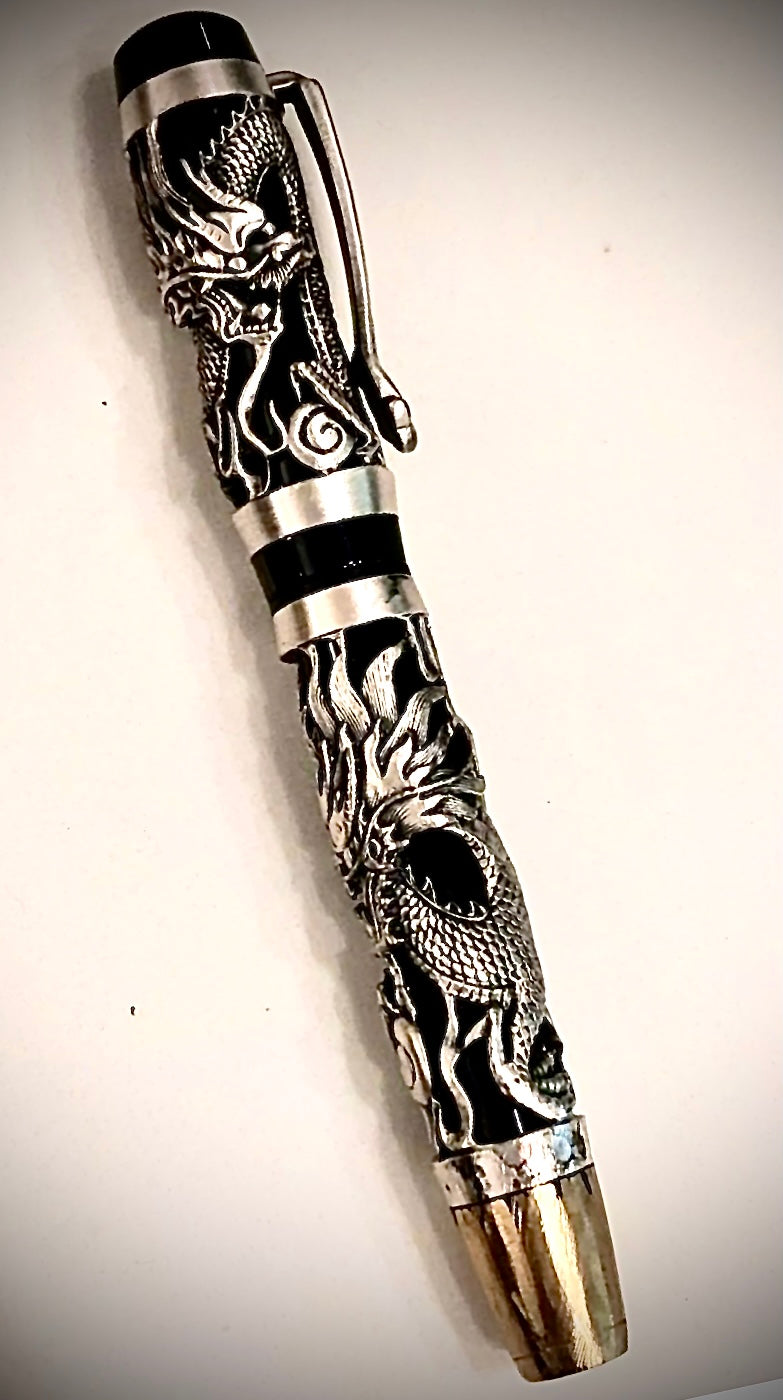 Rare The Oriental Zodiac Dragon Fountain Pen made in Germany