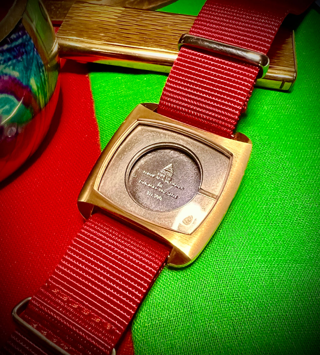 #1207 P Omega Genève TV Case Omega de Ville gold plated 111.100 Swiss N.O.S. watch case ONLY