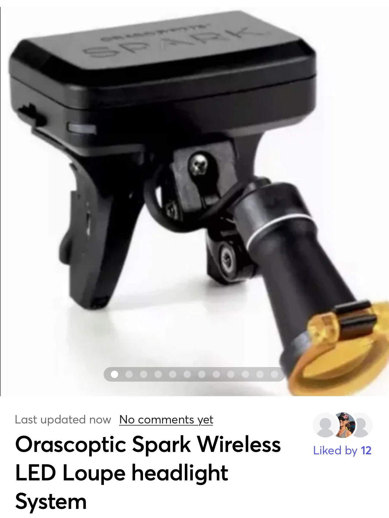 Orascoptic Spark Wireless LED Loupe headlight System