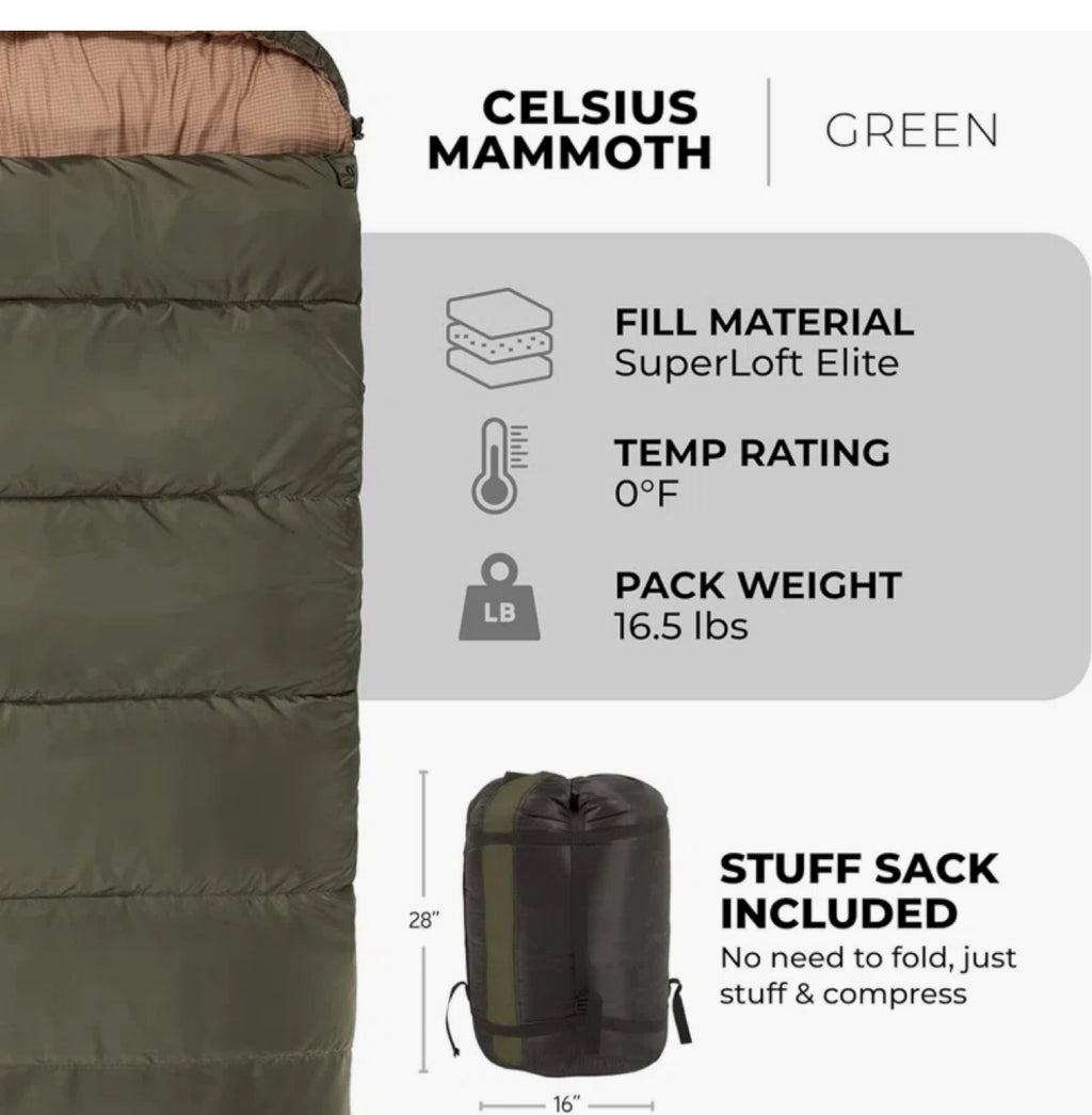 TETON Sports Mammoth Warm Sleeping Bags for Camping & Base Camp