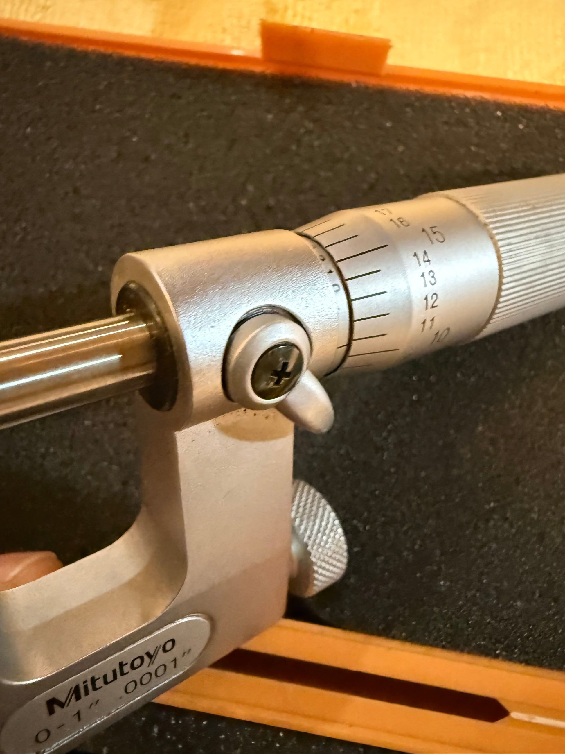 #01 Mitutoyo 117-107 Uni-Mike Micrometer 0-1” .0001” Interchangeable Anvil