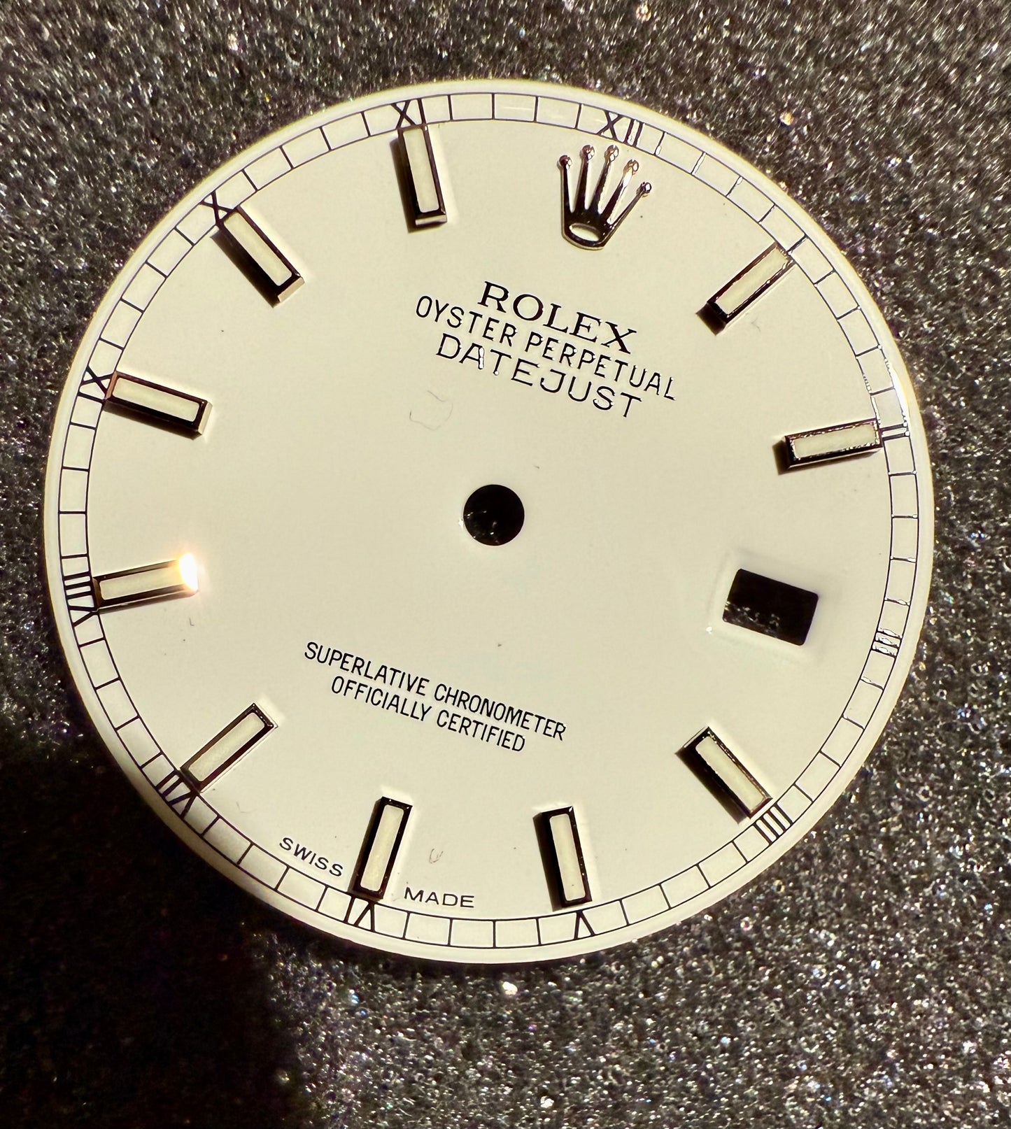 #1391 Genuine Rolex Datejust Pearl WhiteDial Stick Markers T Swiss T 16014-16234
36 dial Serial 02 539222 110124