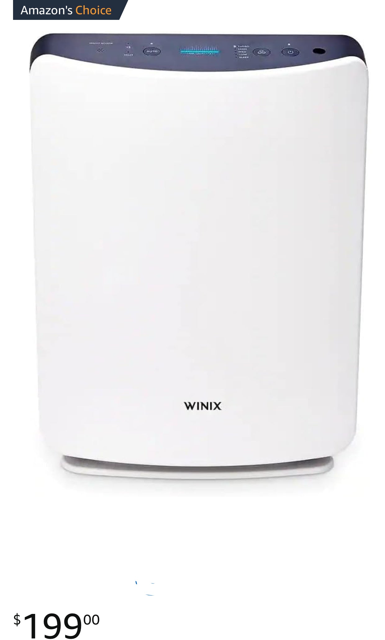 Winix 1022-0221-02 D480 True HEPA 3-Stage Air Purifier, AHAM Verified for 480 sq. ft.