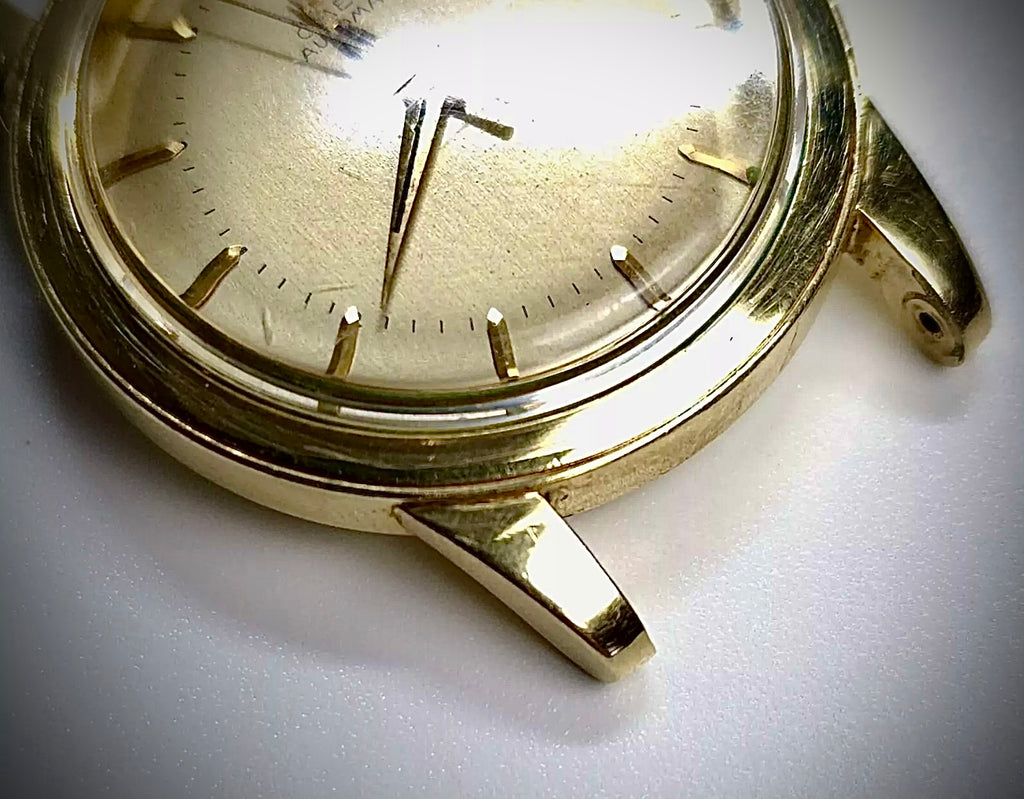 #1405 Vtg Omega Seamaster Unsigned 14K Gold Filled G6250 Cal 354 Automatic Screw Back