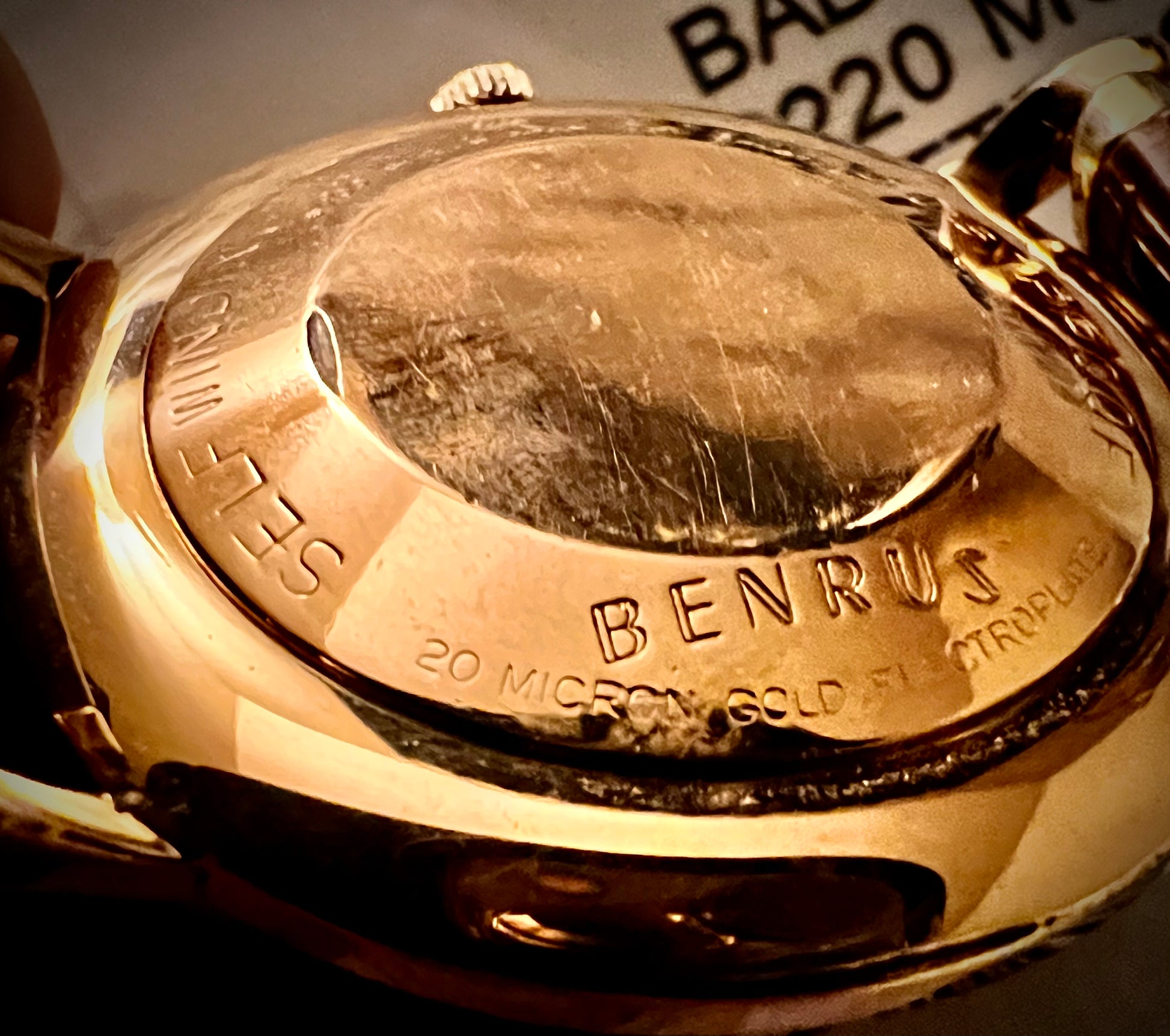 R#961 Benrus 39 jewel watch