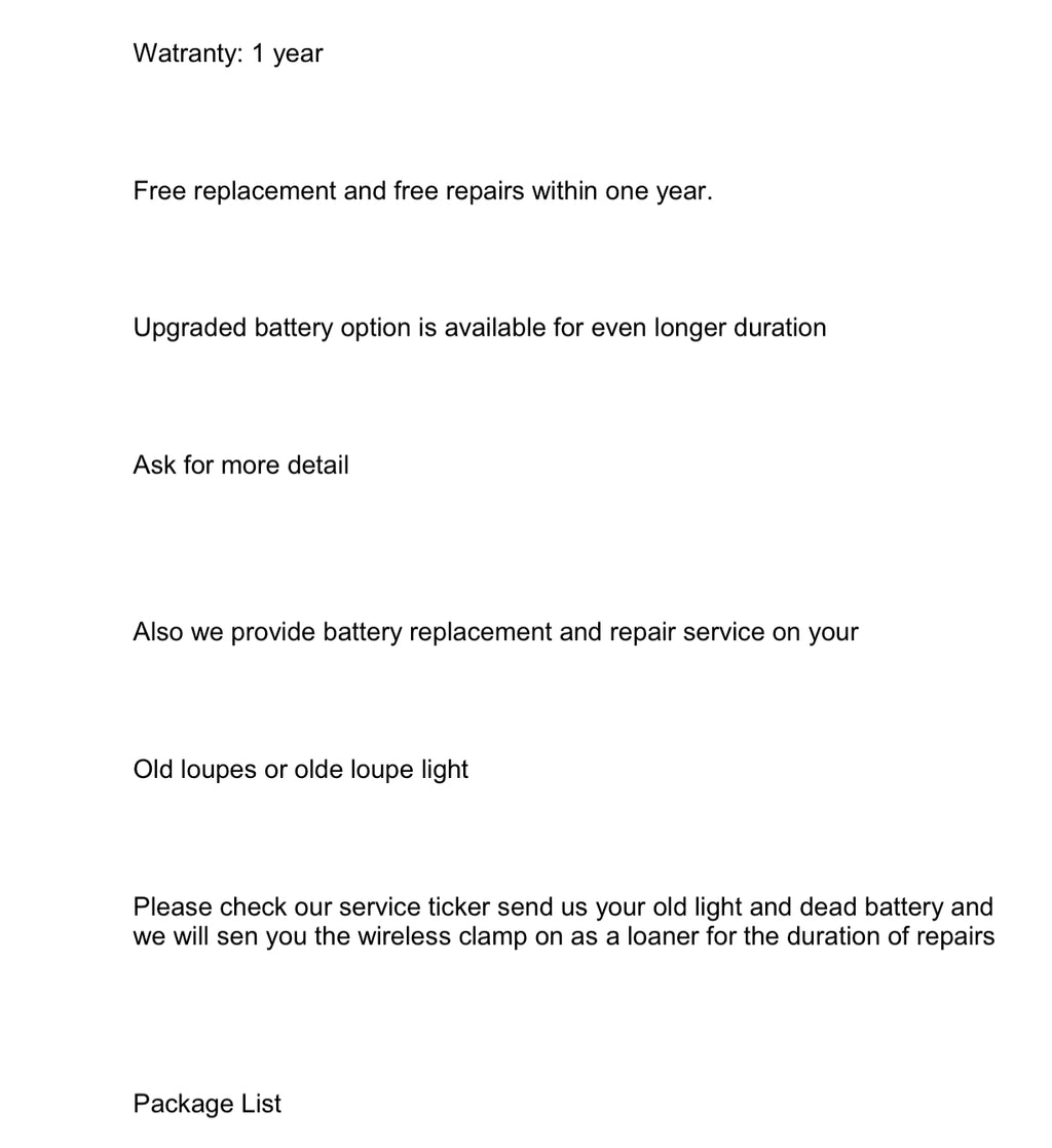 Dental Loupes Wireless Headlamp Optical Filter for Filling Curling Light