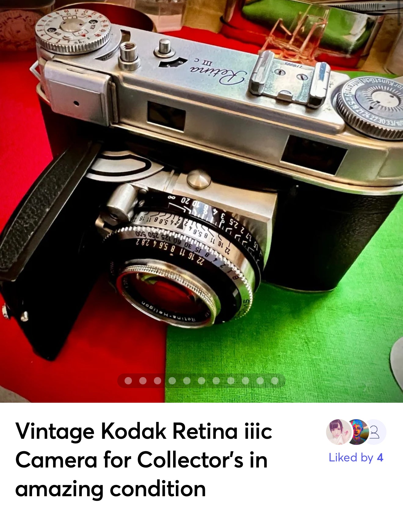 Kodak Retina IIIC ( Big C ) - 35mm Rangefinder Film Camera - Film Tested
for Collector’s in amazing condition