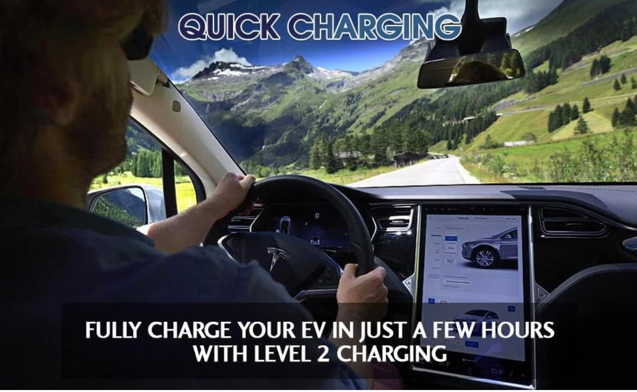 J1772 to Tesla Charging Adapte 80 Amp / 240 AC-Compatible with SAE J1772 Charger Only for Tesla Owners]