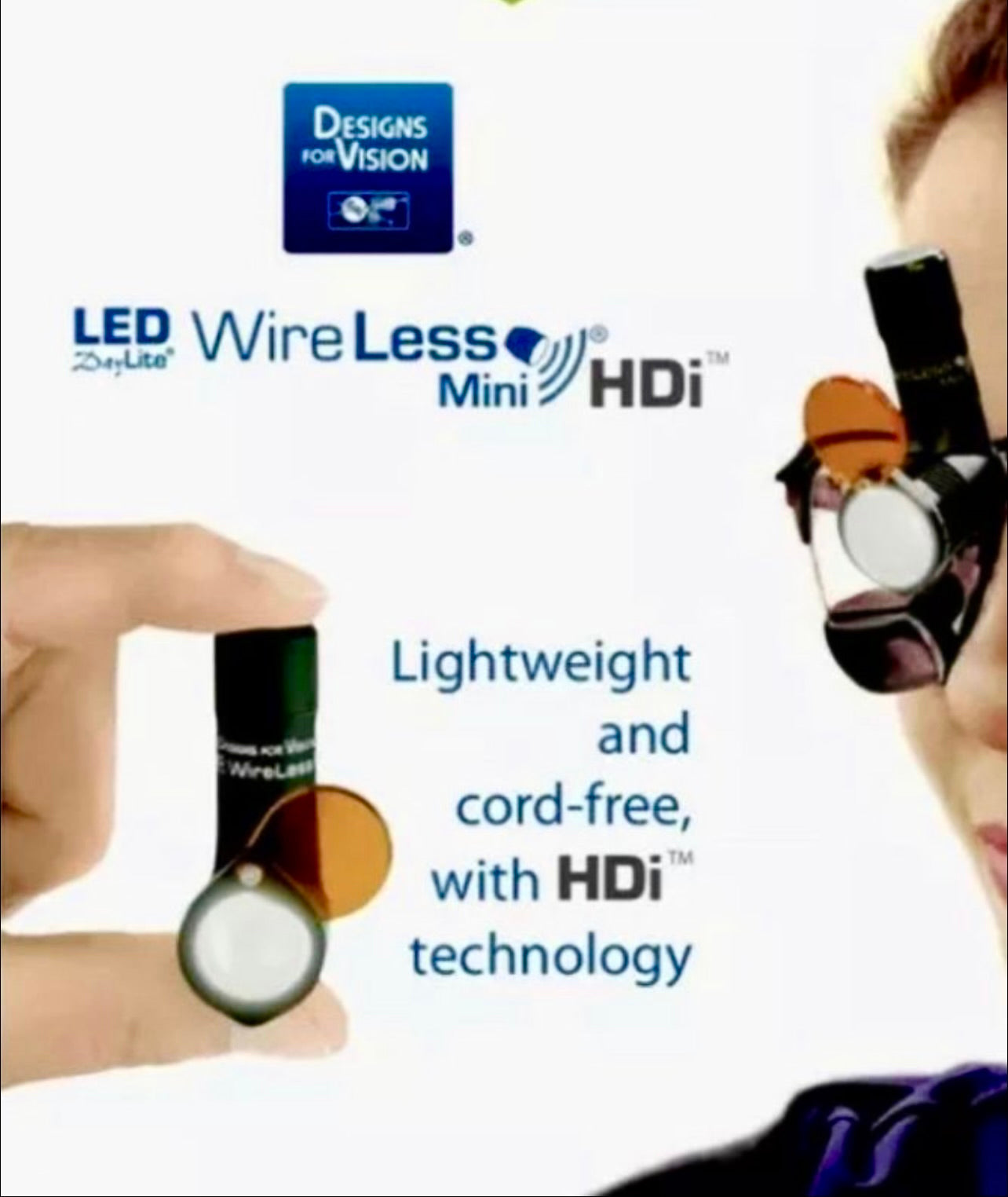 Designs for Vision wireless LED Headlight Daylight For DDS, O.S, hygenist 4years warranty