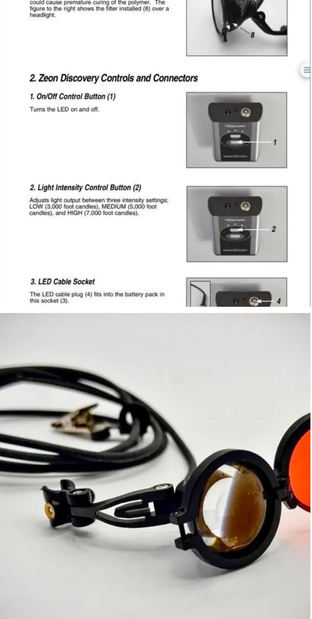 Orascoptic Zeon Discovery dental Surgical LED Light Module ***ONLY***