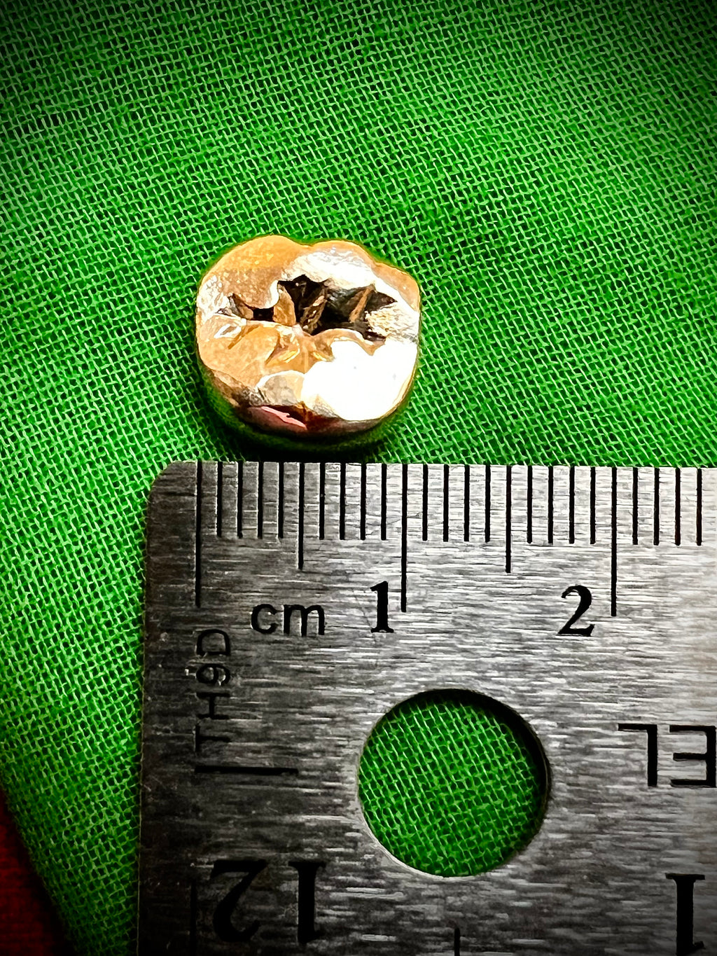 GT#01 Gold Tooth crown 18K 3.39 gms for your broken tooth needing new crown