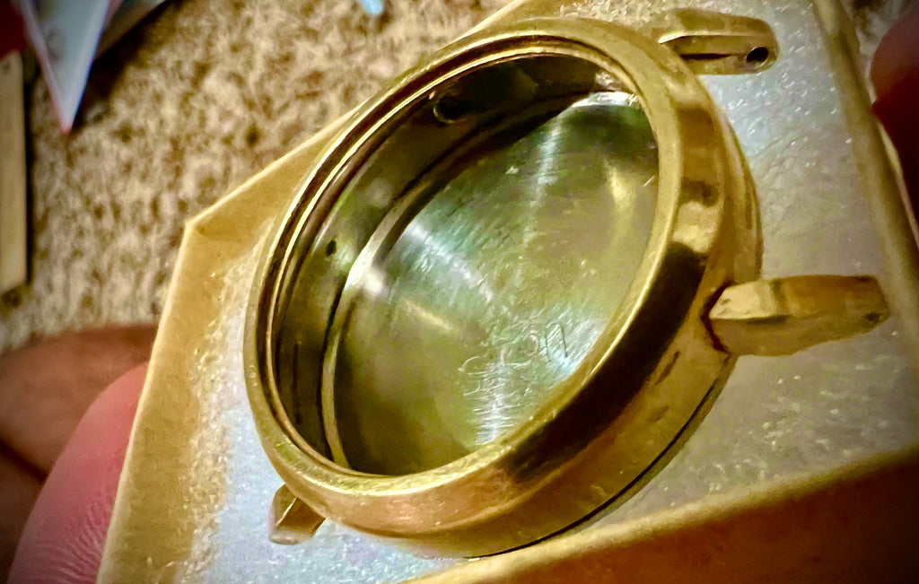 #1121 VINTAGE MASTER SUTTON USA WRIST WATCH CASE 30.7mm 16mm LUG