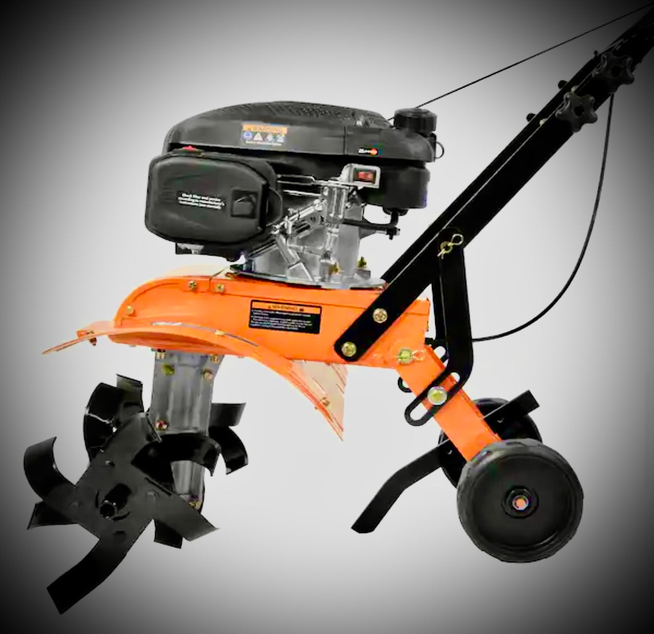 Powermate 5.0 FT-LBS orange Tiller FRONT TINE TILLER Model # PFTT142 PFTT142.1