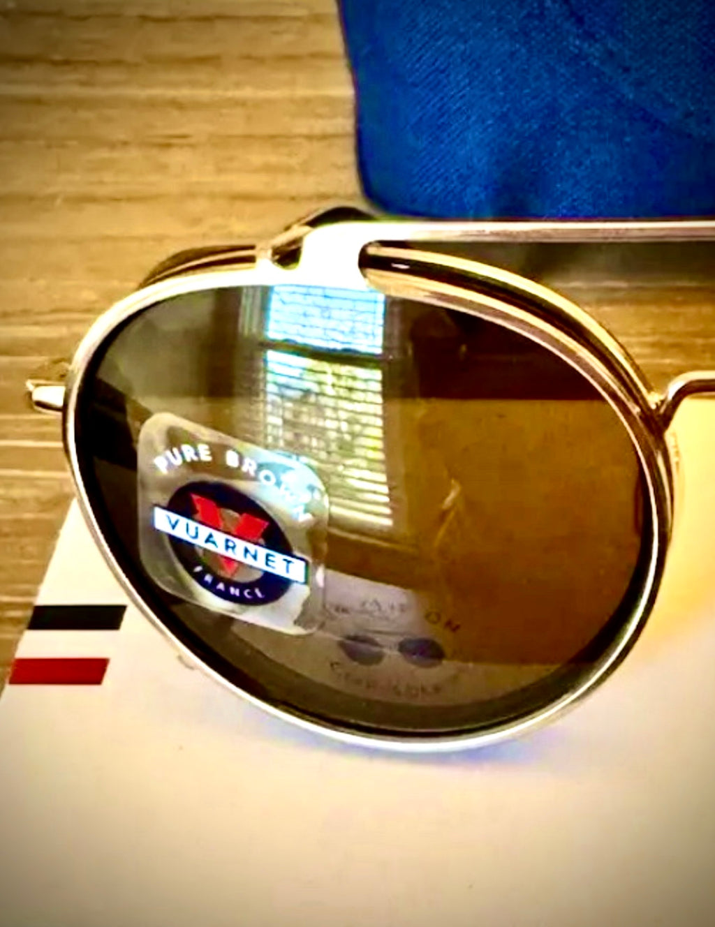 Vuarnet Edge Alpine 49mm Brown Polarized Sunglasses Authentic James Bond (Daniel Craig) in the movie “No time to die” sun Glasses