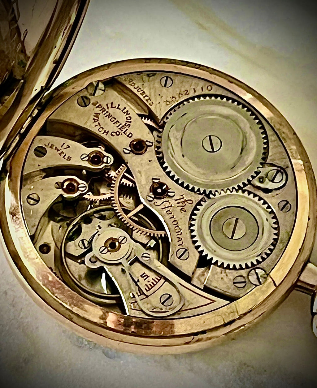 #1201 Illinois Aristocrat Watch Rose Gold Filled Wandsworth Case Excellent 17J Movement wedding gift watch